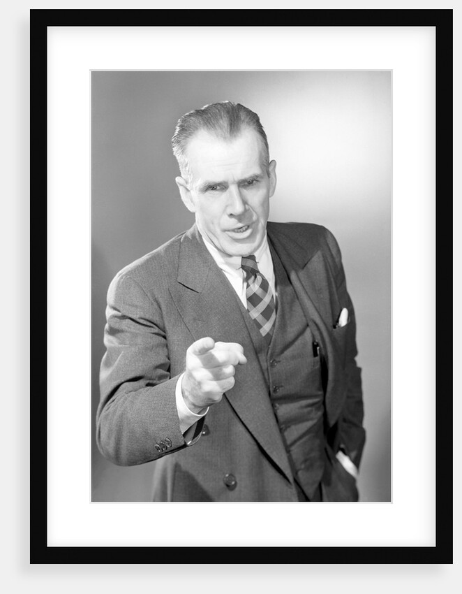 Businessman Pointing by Anonymous