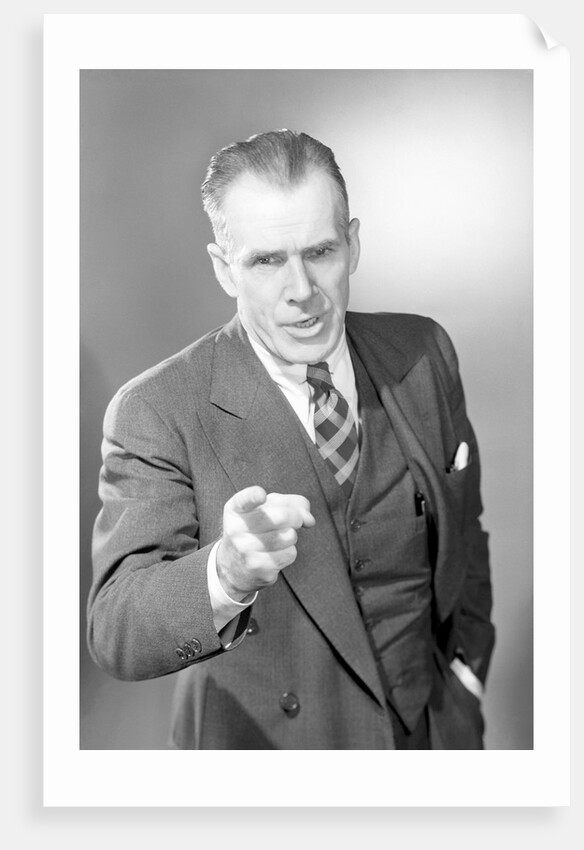 Businessman Pointing by Anonymous