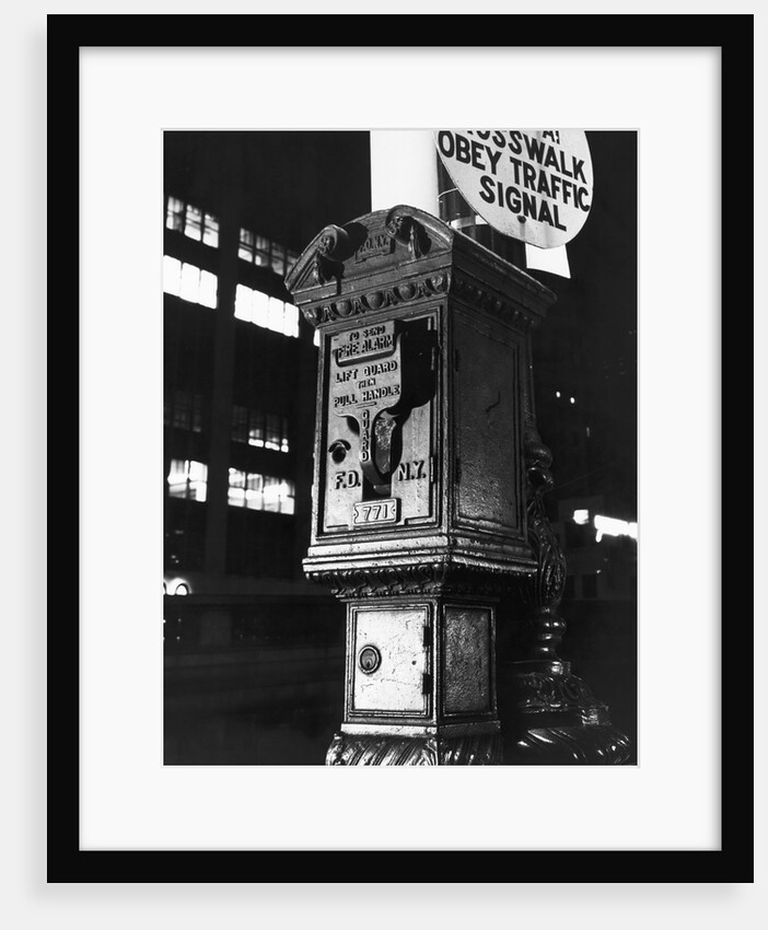 Fire Alarm On Street Corner by Anonymous