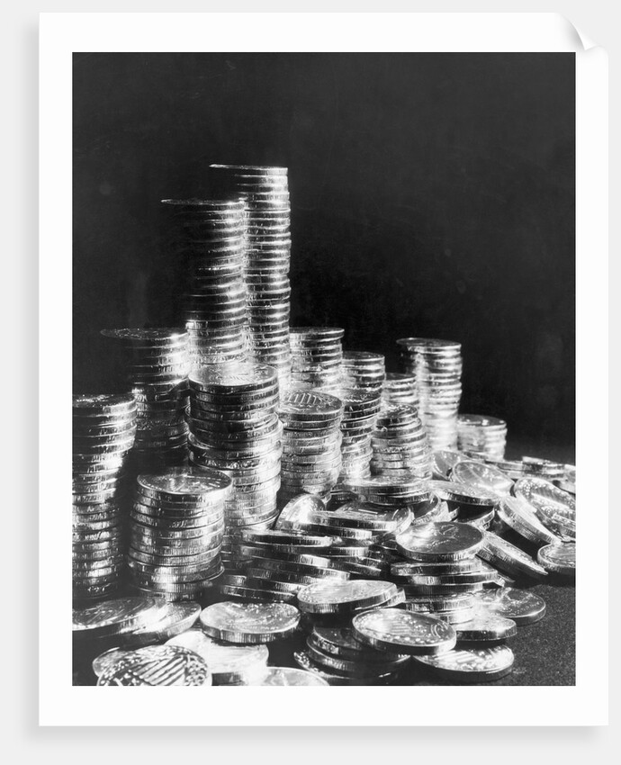 Stacks of Coins by Anonymous