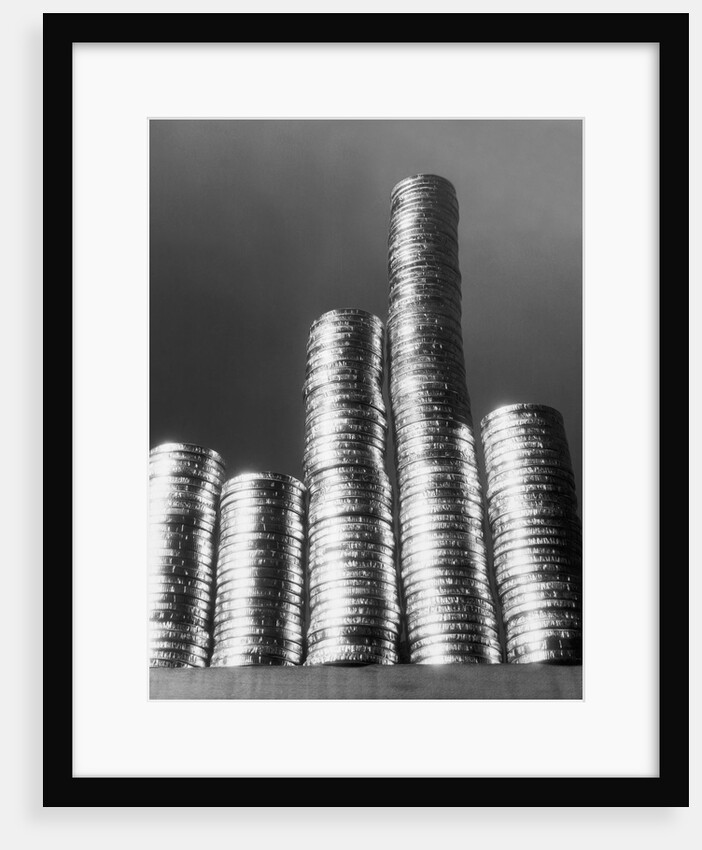 Stacks of Coins by Anonymous