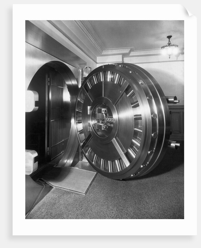 Open Bank Vault Door by Anonymous