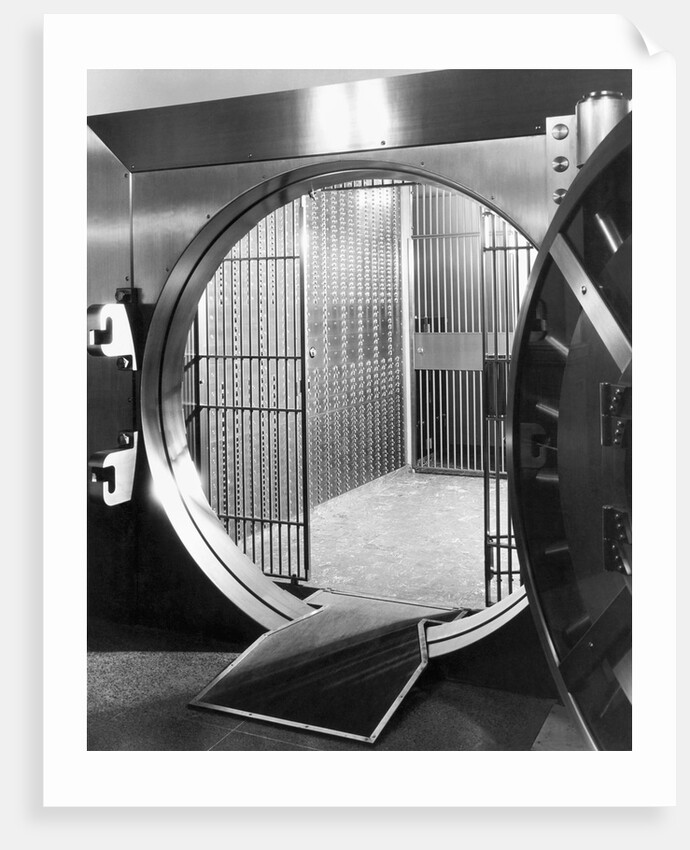 Open Bank Vault Door by Anonymous