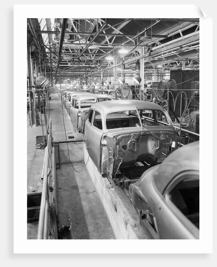 Empty Assembly Line at Auto Body Plant by Anonymous