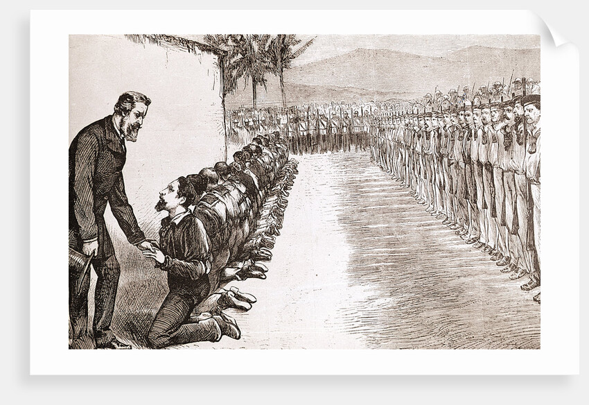 Illustration Of Virginius Crew Execution by Anonymous