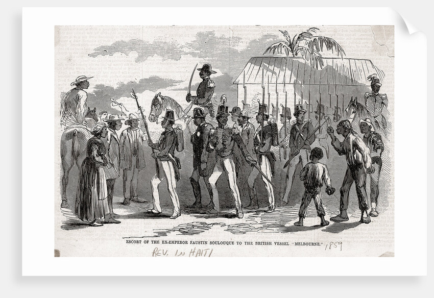 Illus/Emperor Faustin Escorted Thru Town by Anonymous