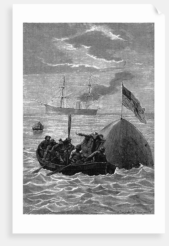 Illustration Of Moon Capsule Rescue by Anonymous