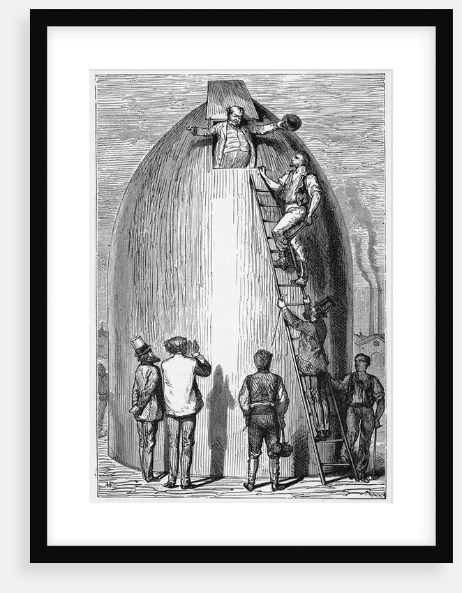 Illustration Man Leaving Space Capsule by Anonymous