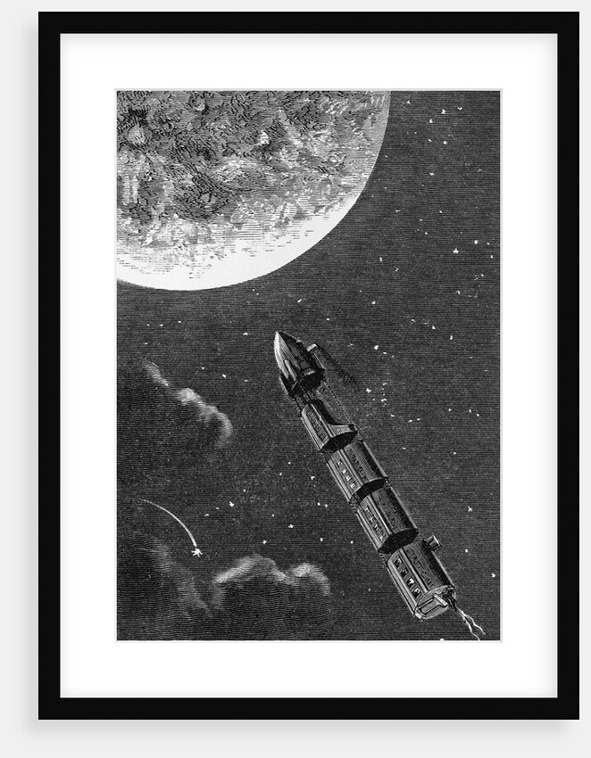 Illustration from From the Earth to the Moon by Jules Verne