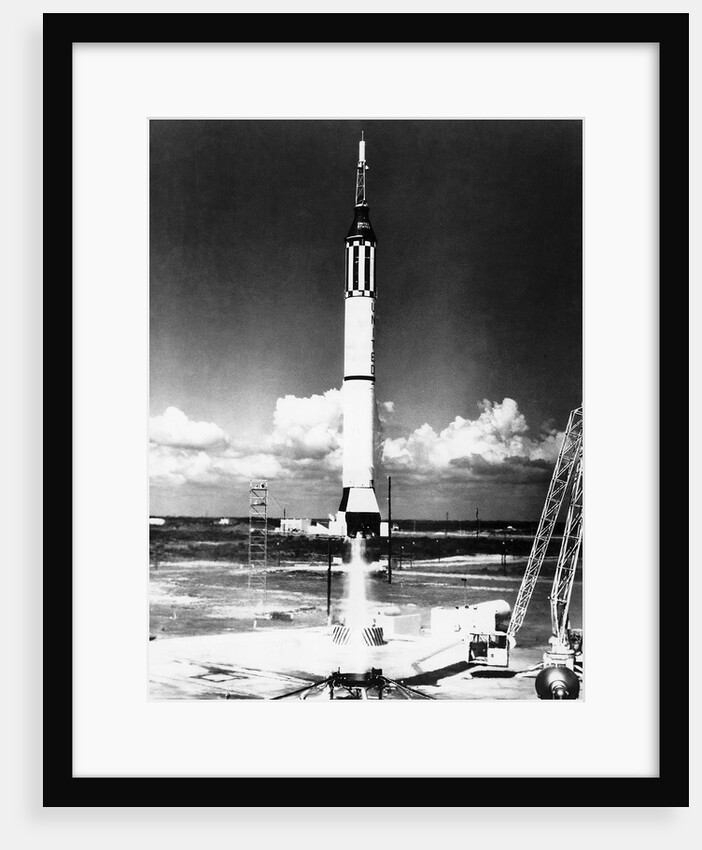 Mercury Redstone III Rocket Launching by Anonymous