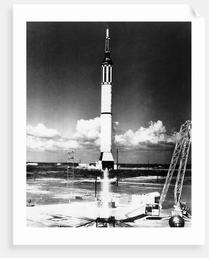 Mercury Redstone III Rocket Launching by Anonymous