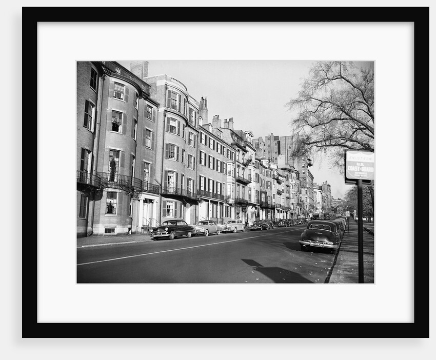 Homes on Beacon Street by Anonymous