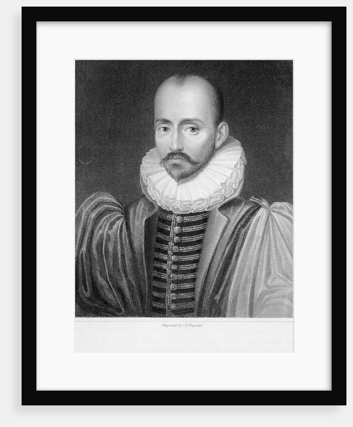 Portrait of Michel de Montaigne by Charles Edward Wagstaff