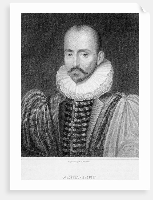 Portrait of Michel de Montaigne by Charles Edward Wagstaff
