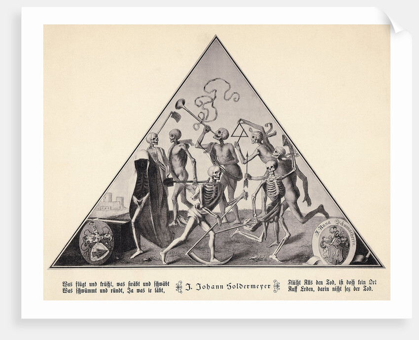 Dance Of Death Engraving by Anonymous