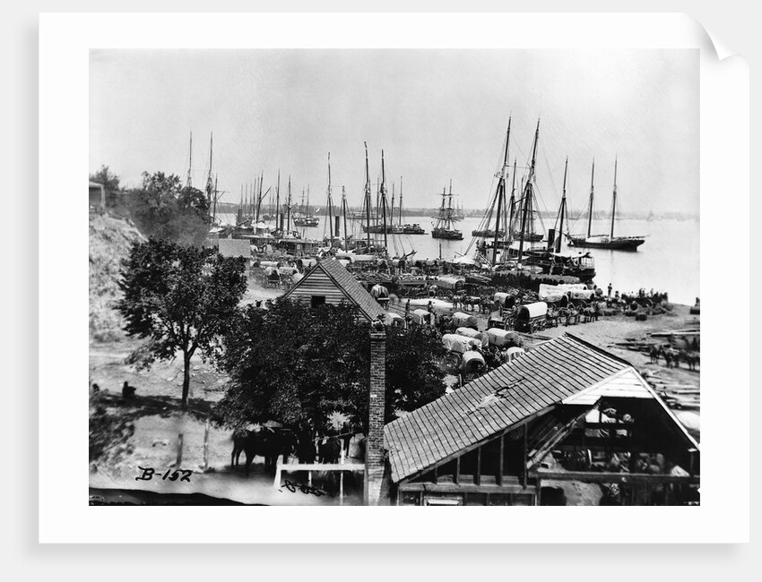 Supplies Landing in Virginia Harbor by Anonymous