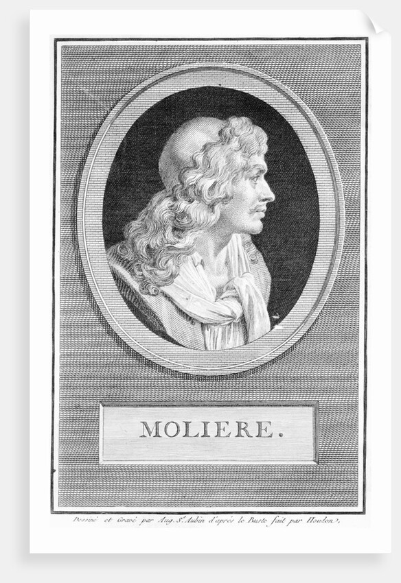 Profile Portrait of Moliere by Anonymous