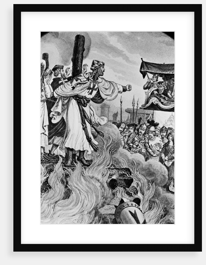 Knights Templar Being Burned At Stake by Anonymous
