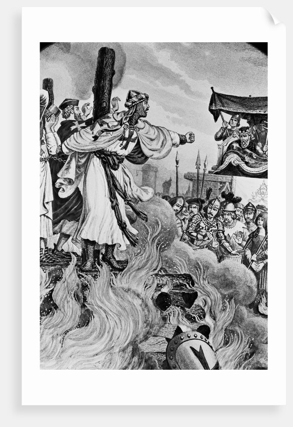 Knights Templar Being Burned At Stake by Anonymous