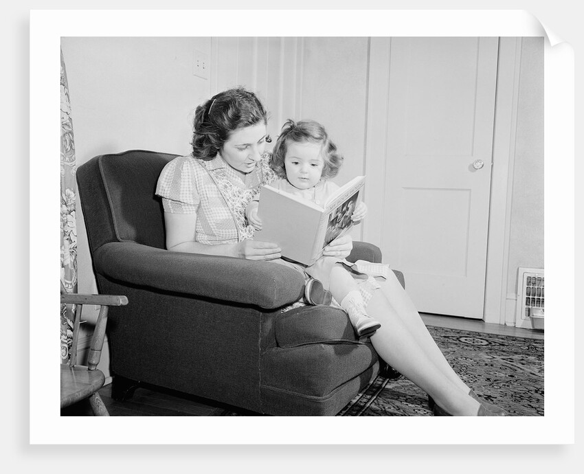 Mother Reading to Daughter by Anonymous