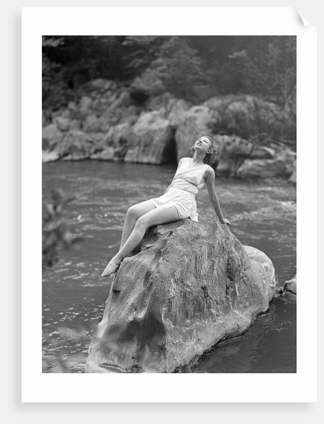 Woman in Bathing Costume by Anonymous