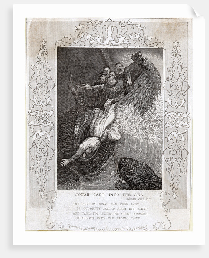 Illus/Jonah Being Cast Into Sea by Anonymous