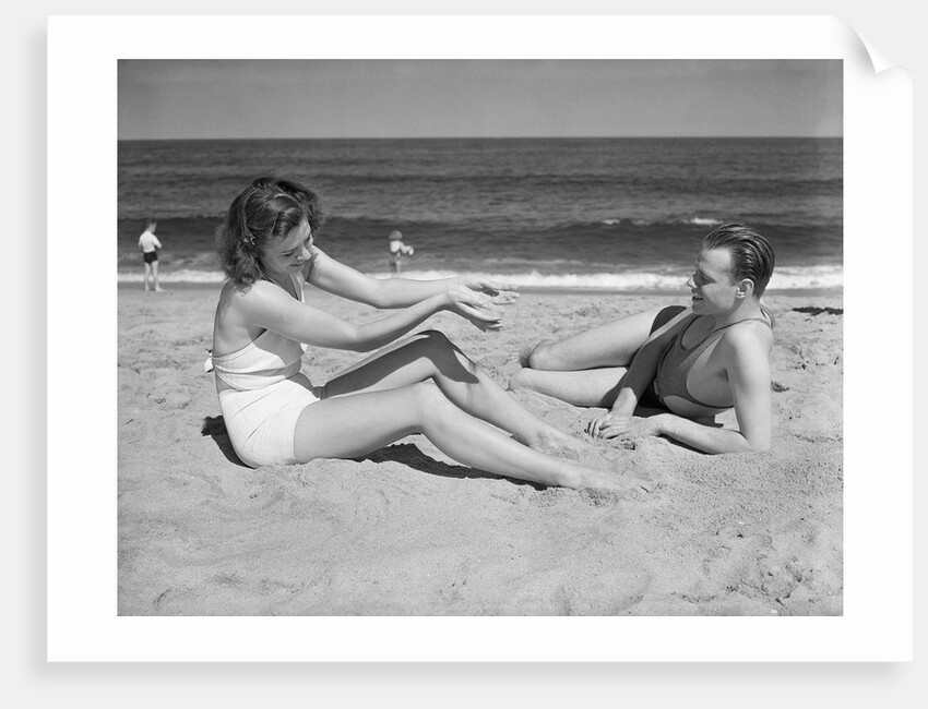 Couple at the Beach by Anonymous