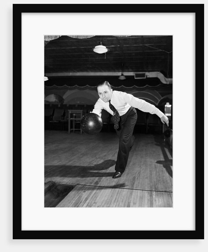 Man Bowling by Anonymous