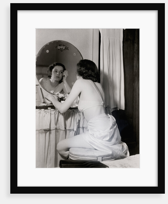 Woman Seated at Vanity by Anonymous