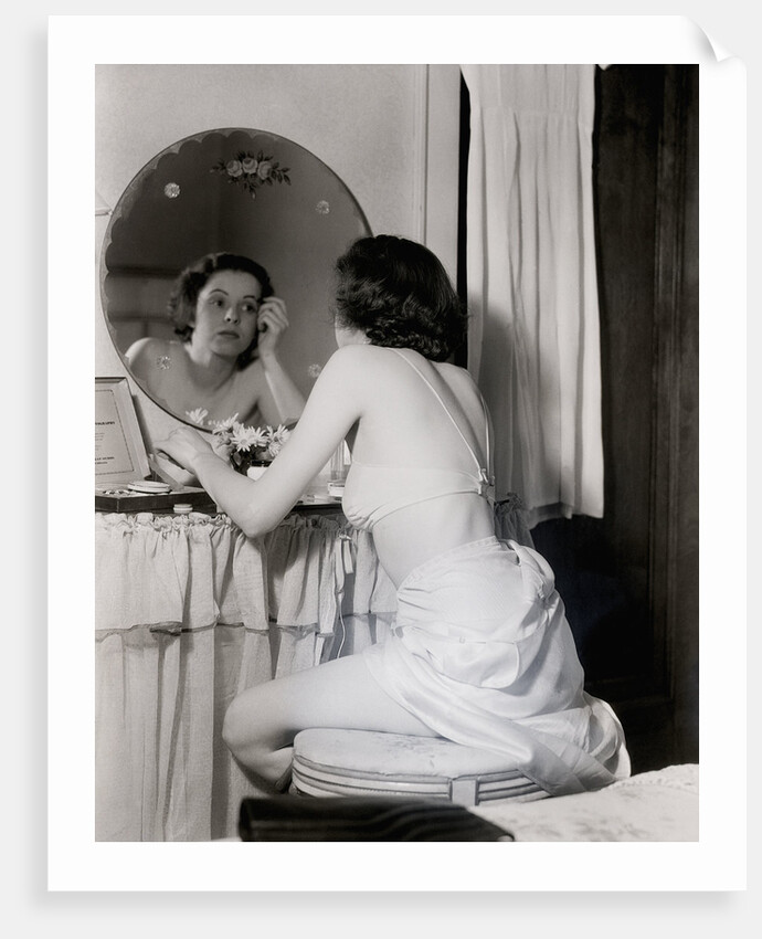 Woman Seated at Vanity by Anonymous