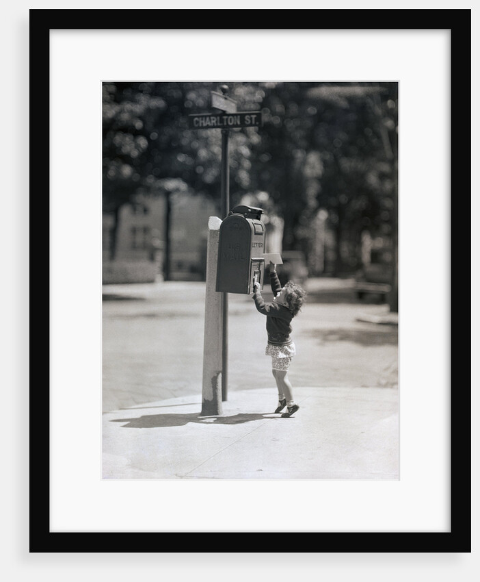 Child Reaching into Mailbox by Anonymous