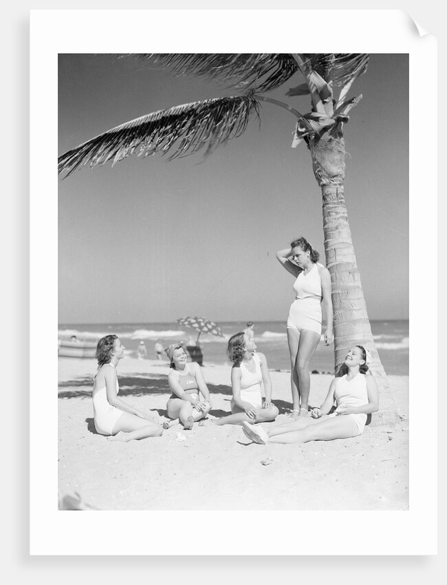 Group Of Women On Beach by Anonymous