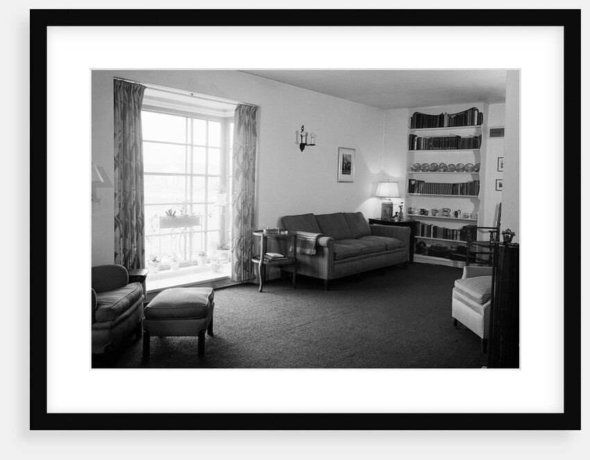 Interior of 1950s Living Room by Anonymous