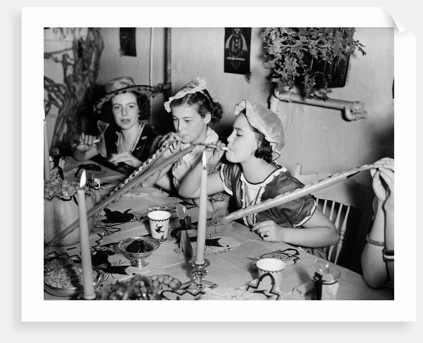 Girls at Halloween Party by Anonymous