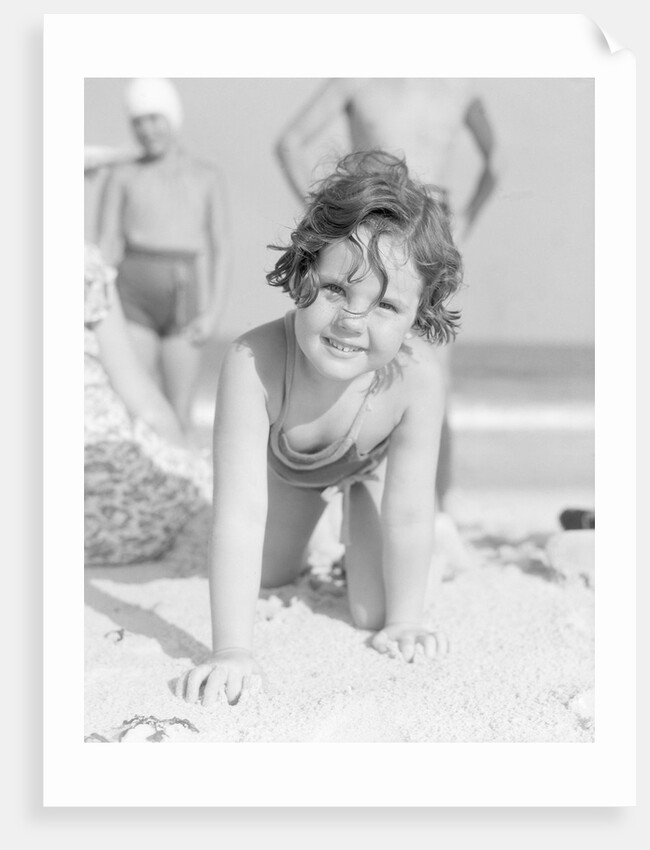 Girl at the Beach by Anonymous