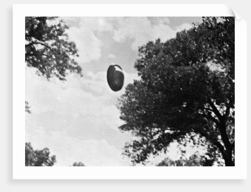 UFO Flying Low Over Tree Line by Anonymous