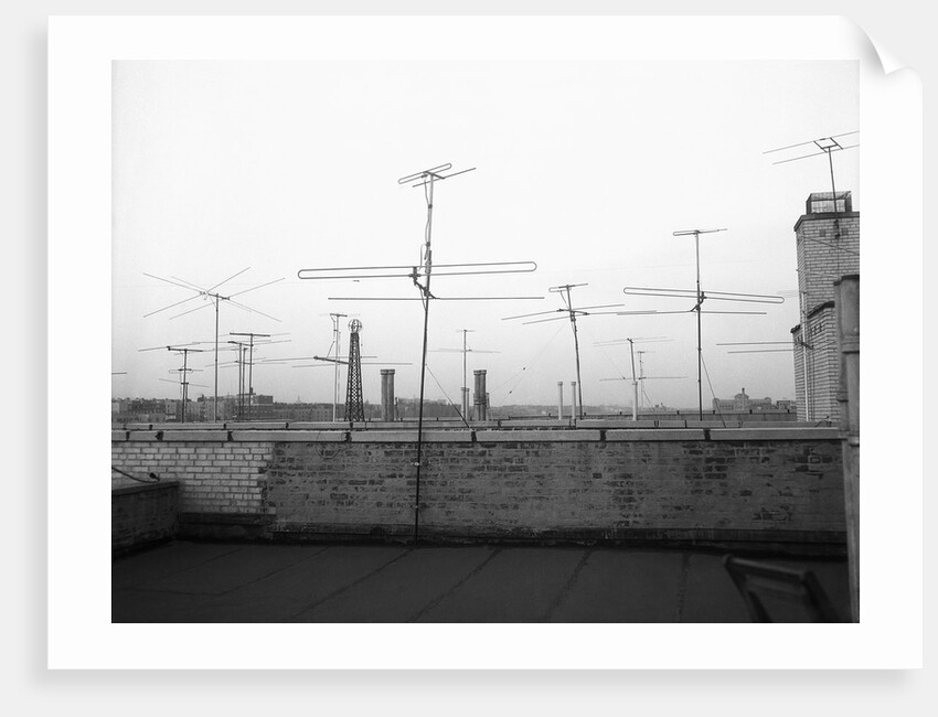 Antennas on New York Rooftops by Anonymous