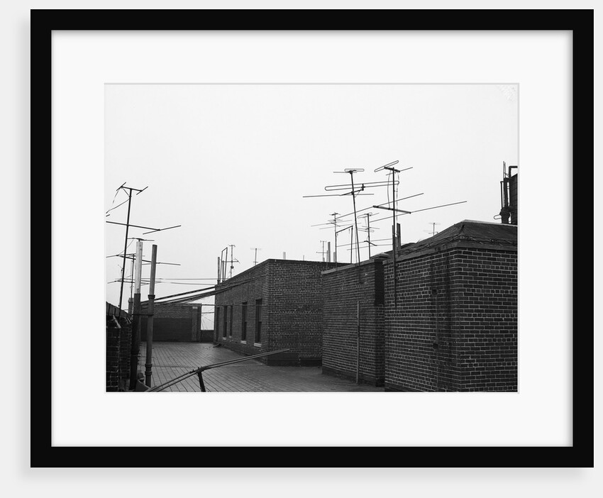 Antennas on Rooftop by Anonymous