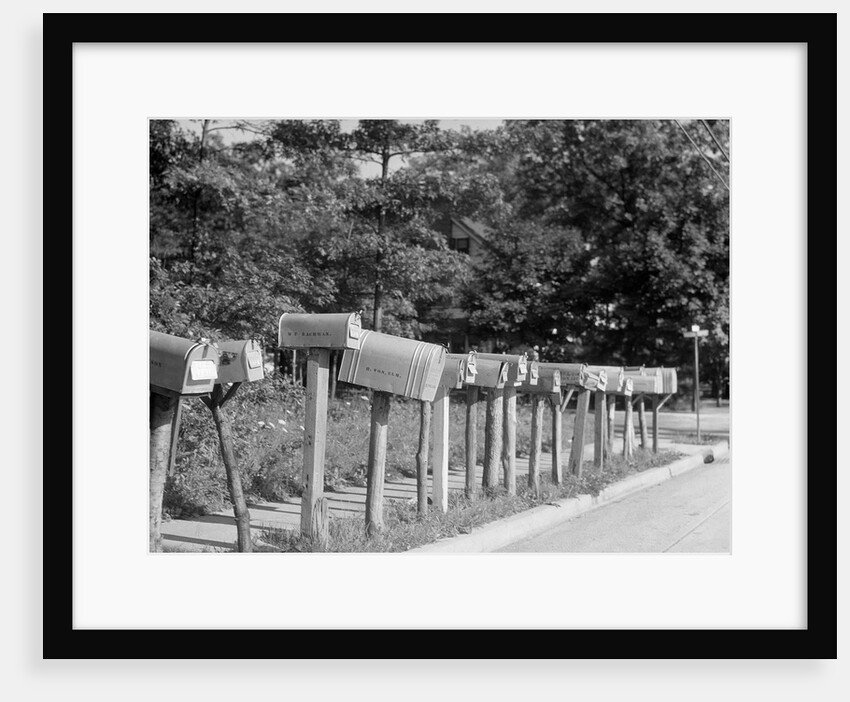 Row of Mailboxes by Anonymous