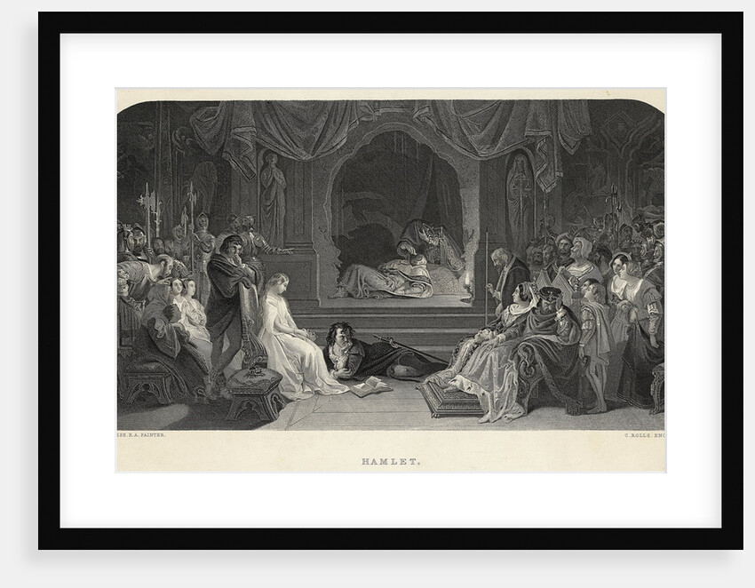 Engraving Of A Scene From "Hamlet" by Anonymous