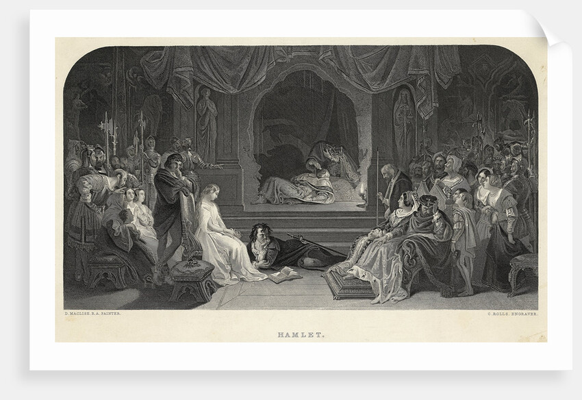 Engraving Of A Scene From "Hamlet" by Anonymous