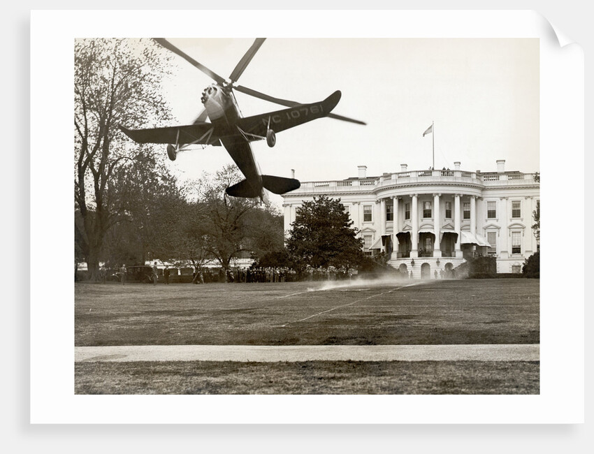 Autogiro Takes Off at White House by Anonymous