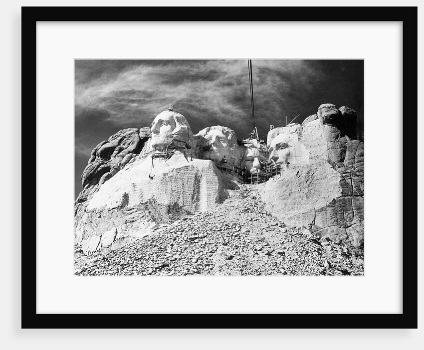 Mount Rushmore Construction by Anonymous
