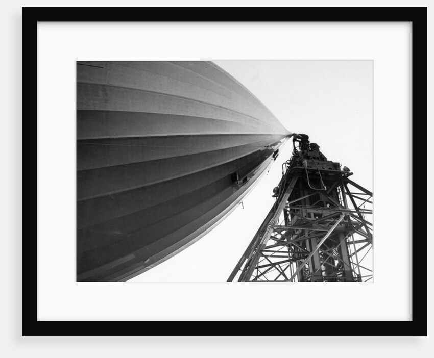 Hindenburg Attached To A Mooring Mast by Anonymous