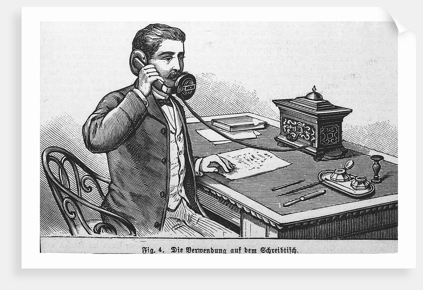 Early Office Telephone Use by Anonymous