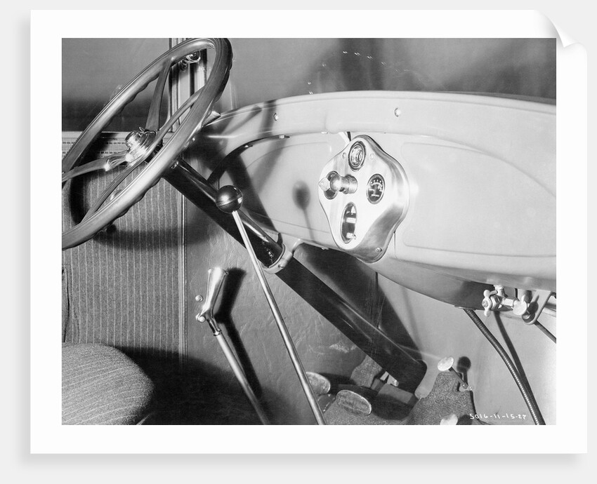 Interior of 1928 Ford Automobile by Anonymous