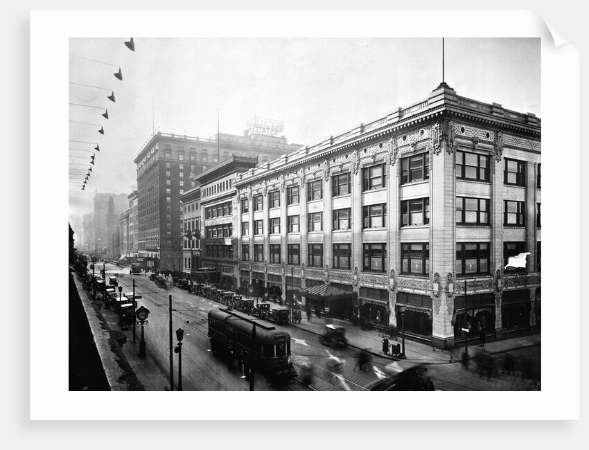 Unidentified Department Store On Corner by Anonymous