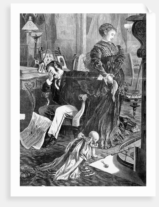 Husband And Wife During 1869 Crisis by Anonymous