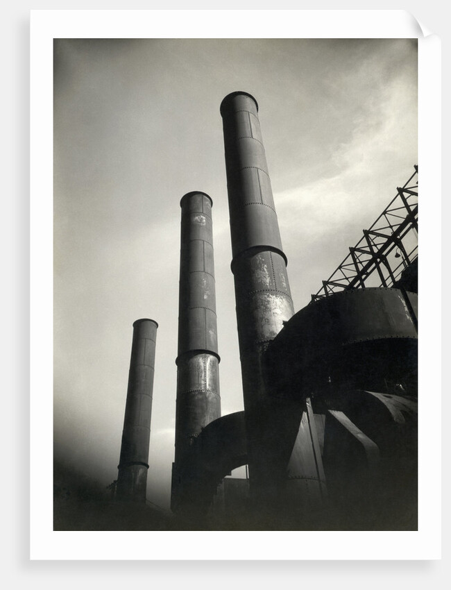 Smoke Stacks of Factory by Anonymous