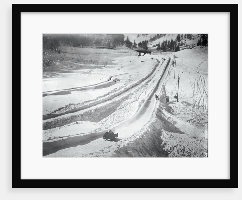 People Skiing and Sledding by Anonymous